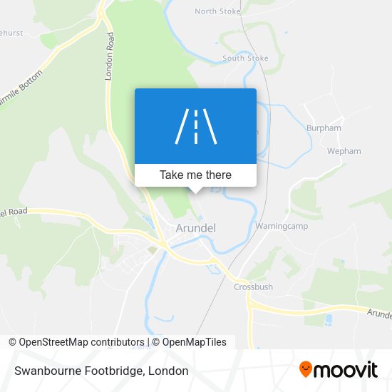 Swanbourne Footbridge map