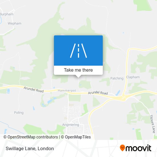 Swillage Lane map