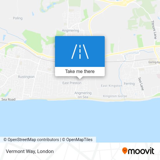 Vermont Way map