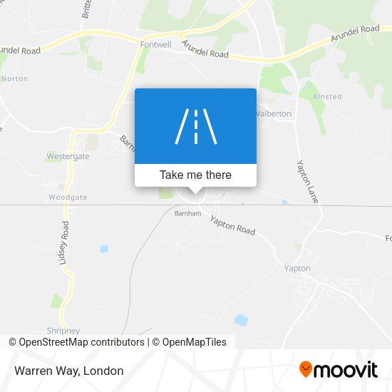 Warren Way map