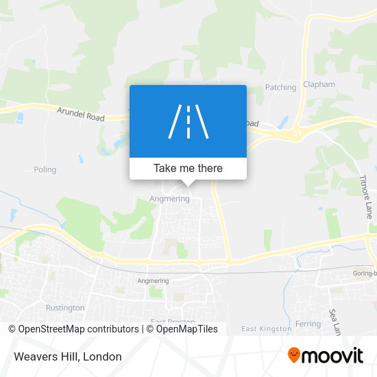 Weavers Hill map