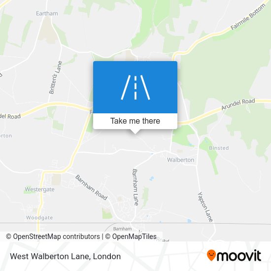 West Walberton Lane map