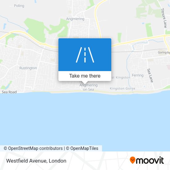 Westfield Avenue map