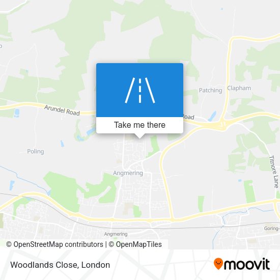Woodlands Close map