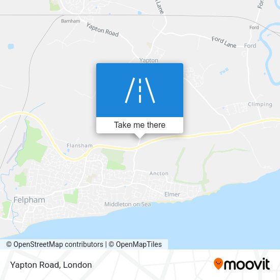 Yapton Road map