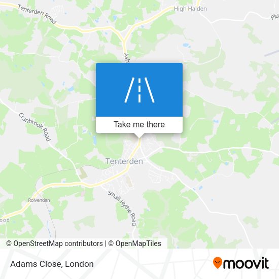 Adams Close map