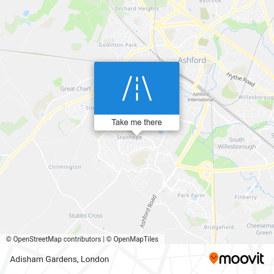 Adisham Gardens map