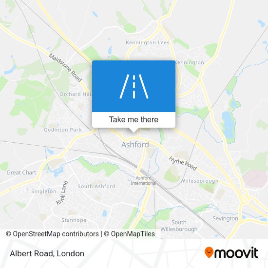 Albert Road map