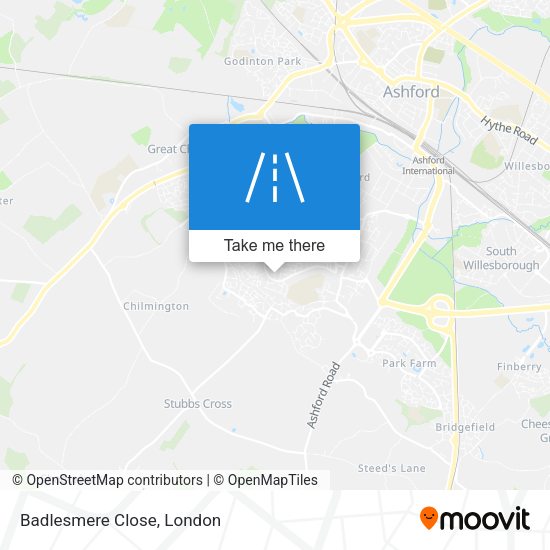 Badlesmere Close map