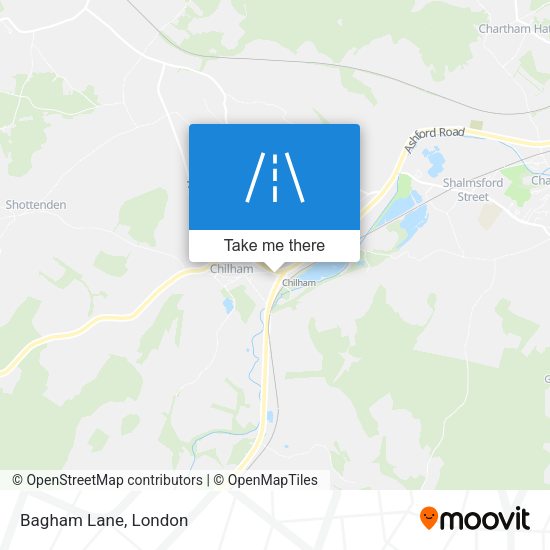 Bagham Lane map