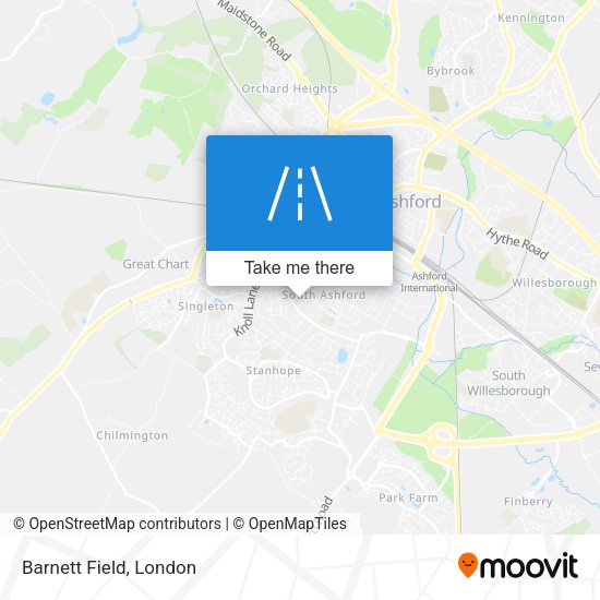 Barnett Field map