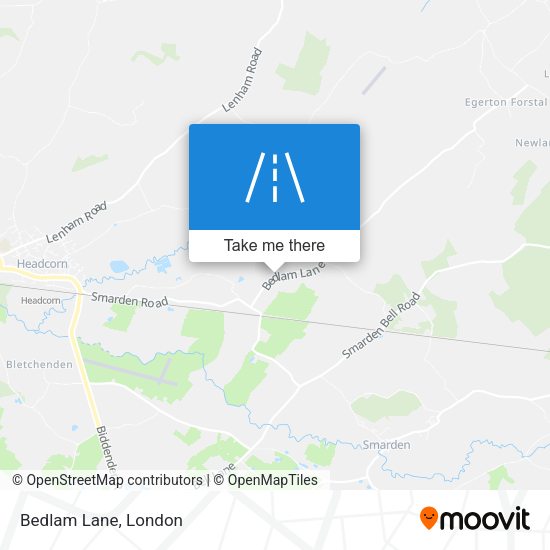 Bedlam Lane map