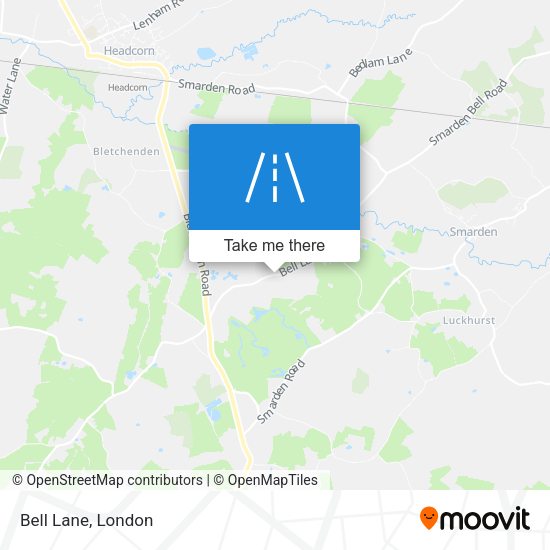 Bell Lane map