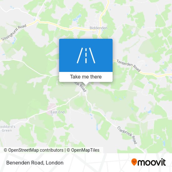 Benenden Road map