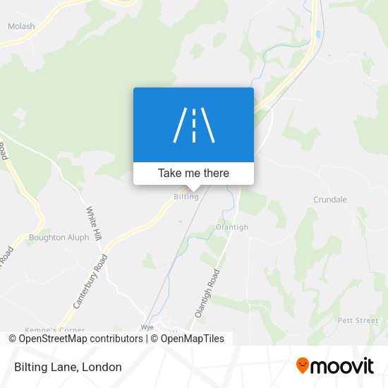 Bilting Lane map