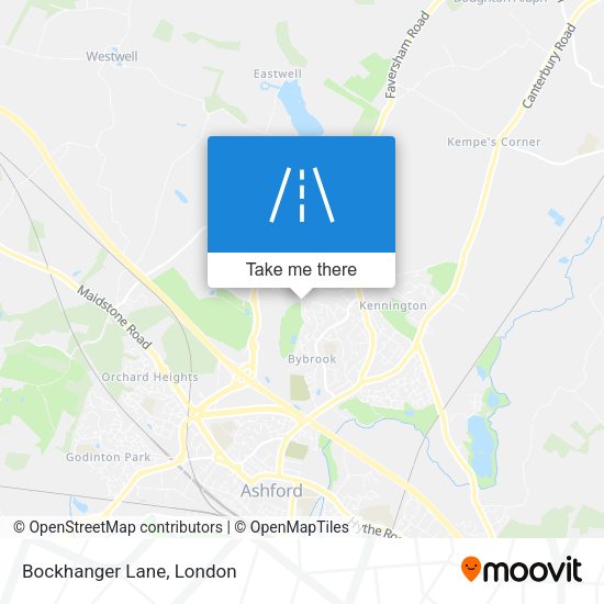 Bockhanger Lane map