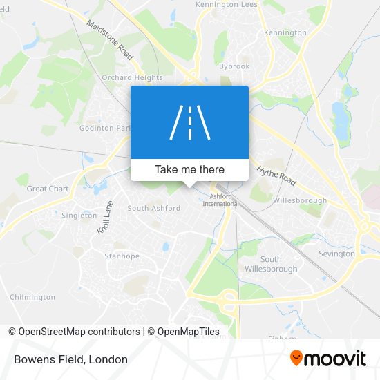 Bowens Field map