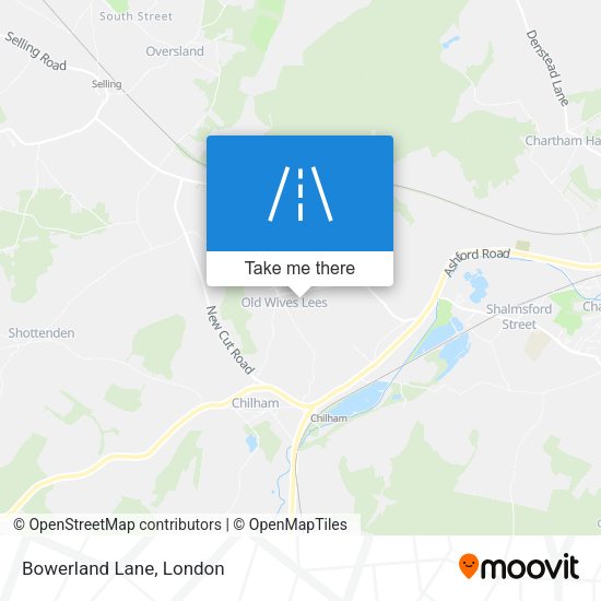 Bowerland Lane map