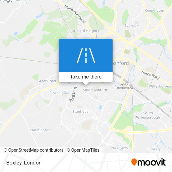 Boxley map