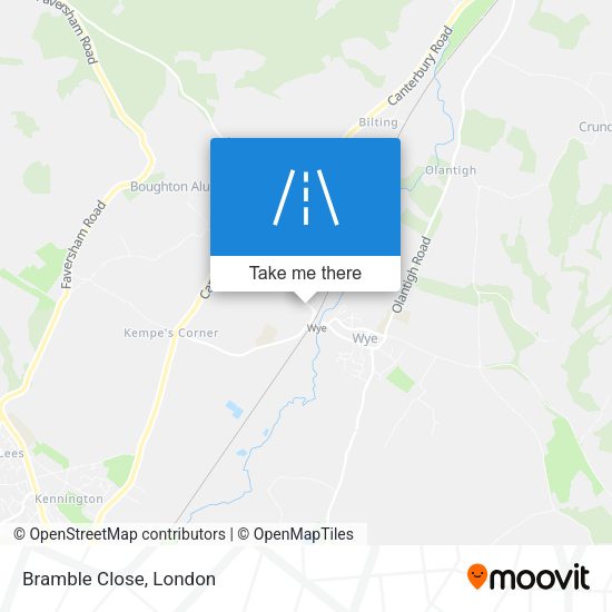 Bramble Close map