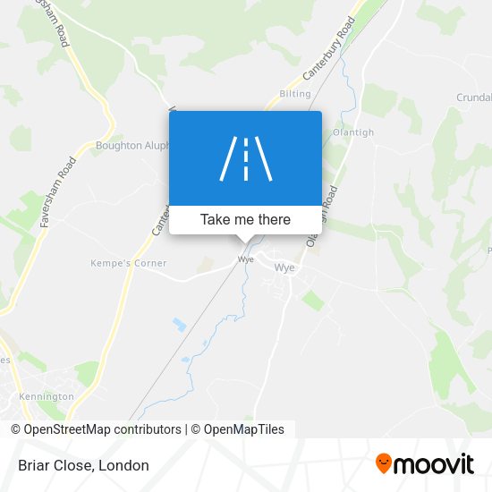 Briar Close map