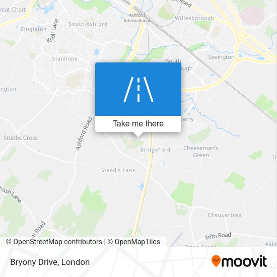 Bryony Drive map