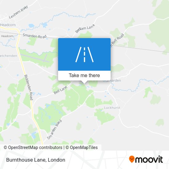 Burnthouse Lane map