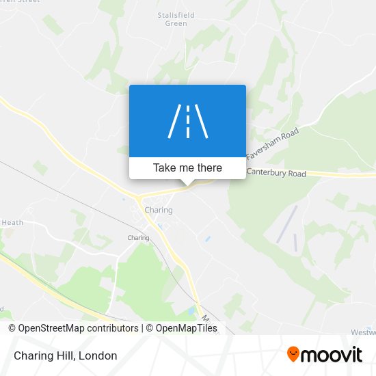 Charing Hill map