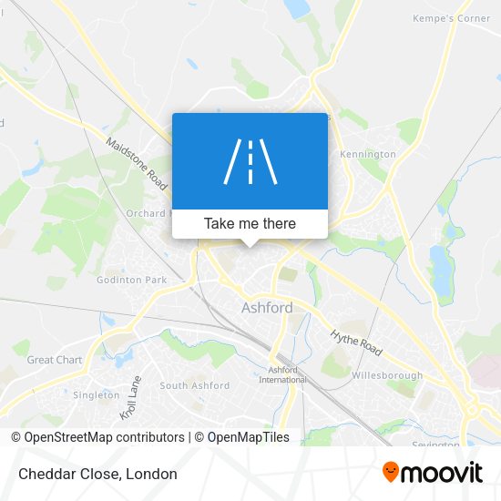Cheddar Close map