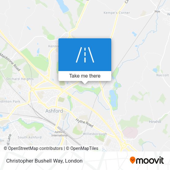 Christopher Bushell Way map