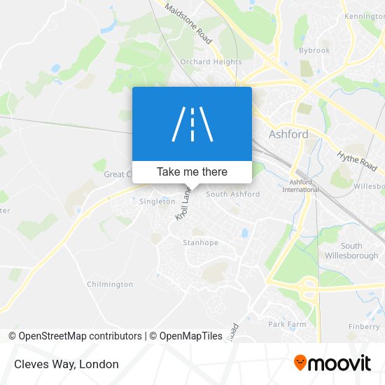 Cleves Way map