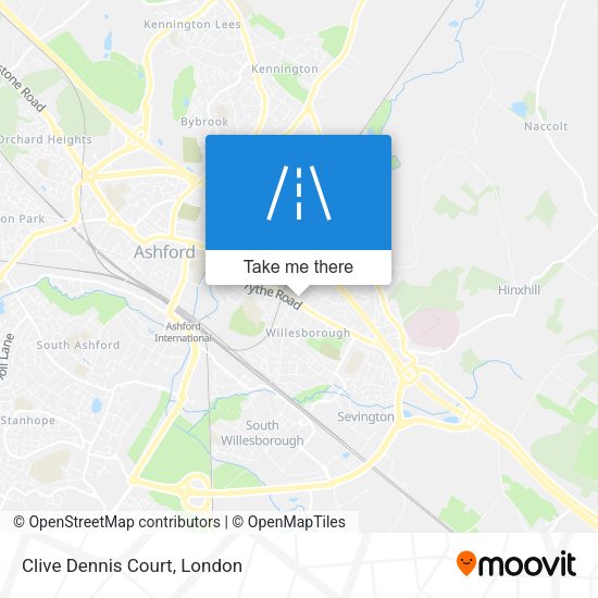 Clive Dennis Court map