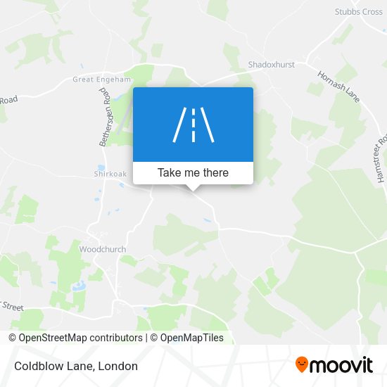 Coldblow Lane map