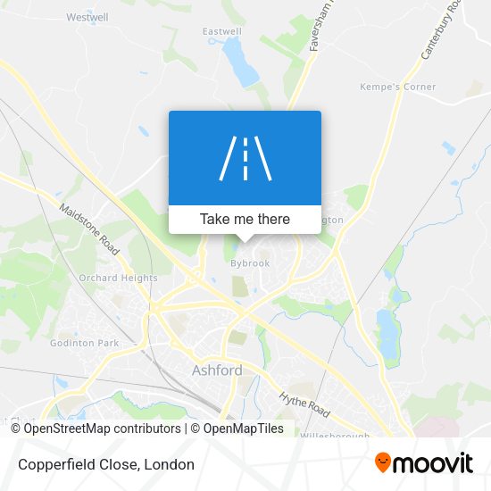 Copperfield Close map