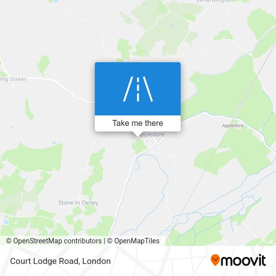 Court Lodge Road map