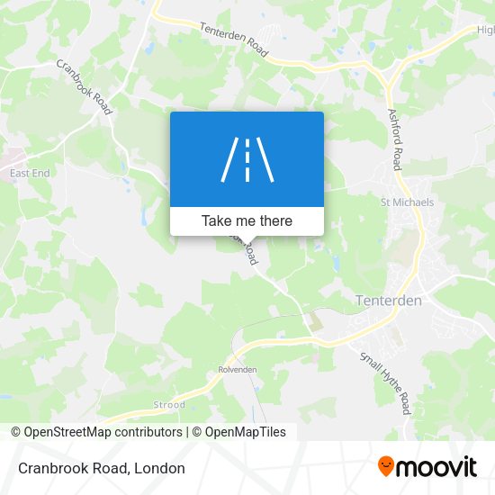 Cranbrook Road map