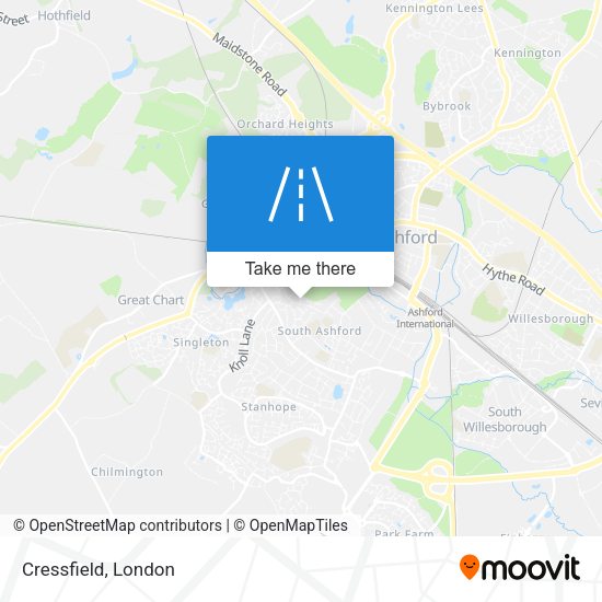 Cressfield map