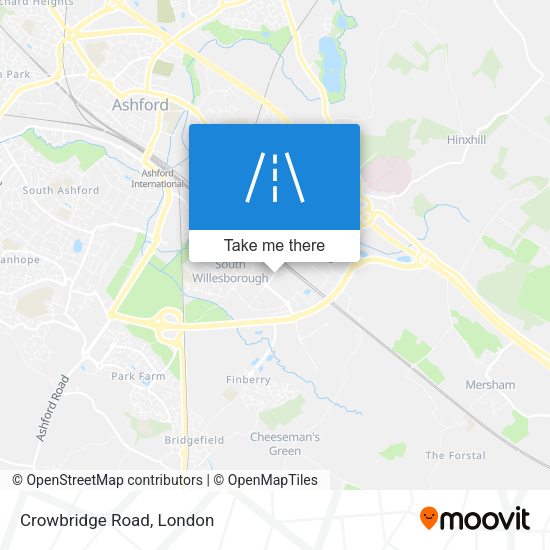 Crowbridge Road map