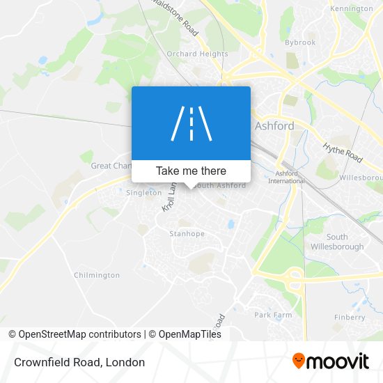 Crownfield Road map