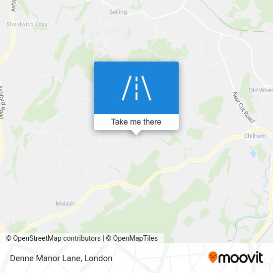 Denne Manor Lane map