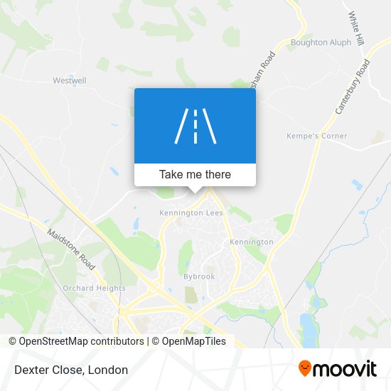 Dexter Close map