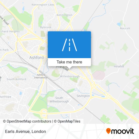 Earls Avenue map