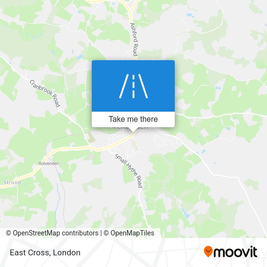 East Cross map