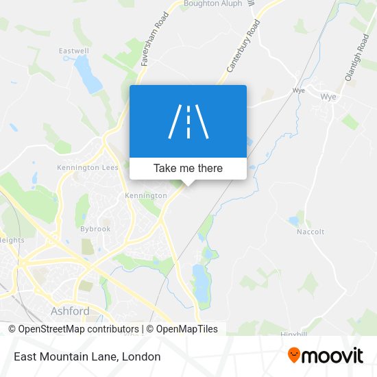 East Mountain Lane map