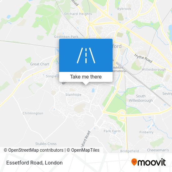 Essetford Road map