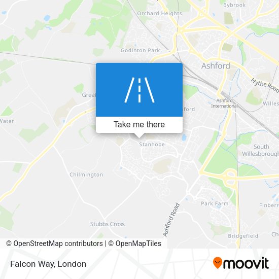 Falcon Way map