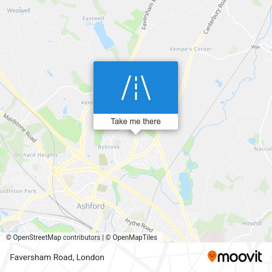 Faversham Road map