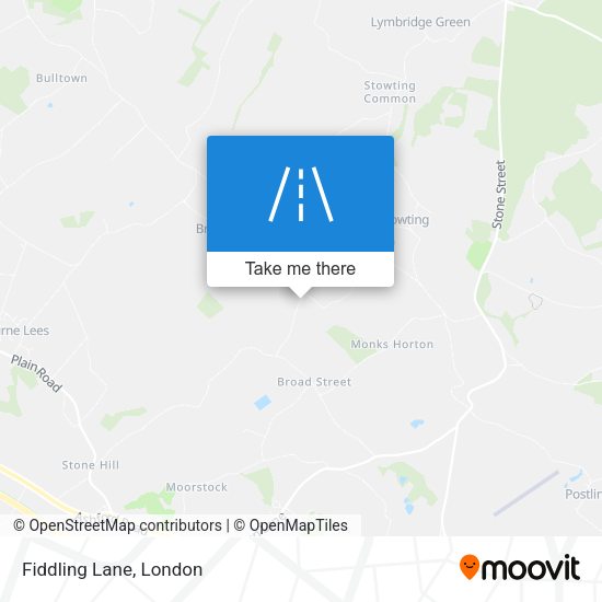 Fiddling Lane map