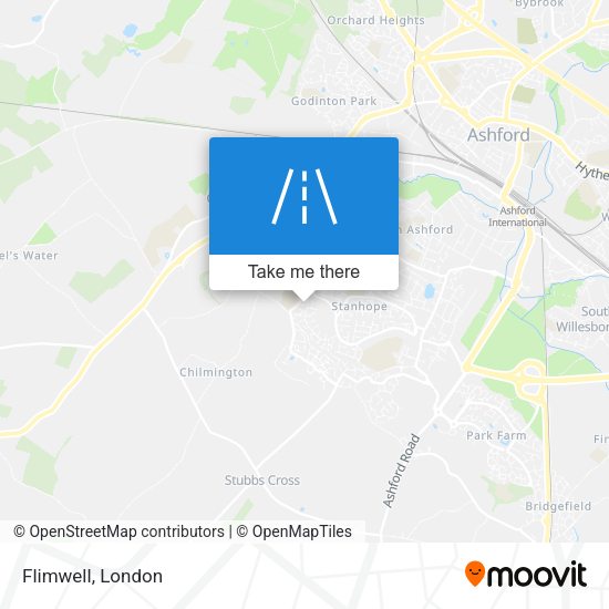 Flimwell map