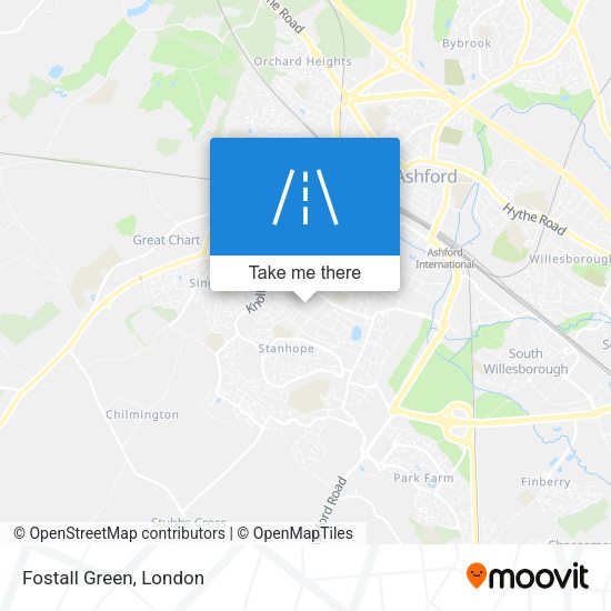 Fostall Green map